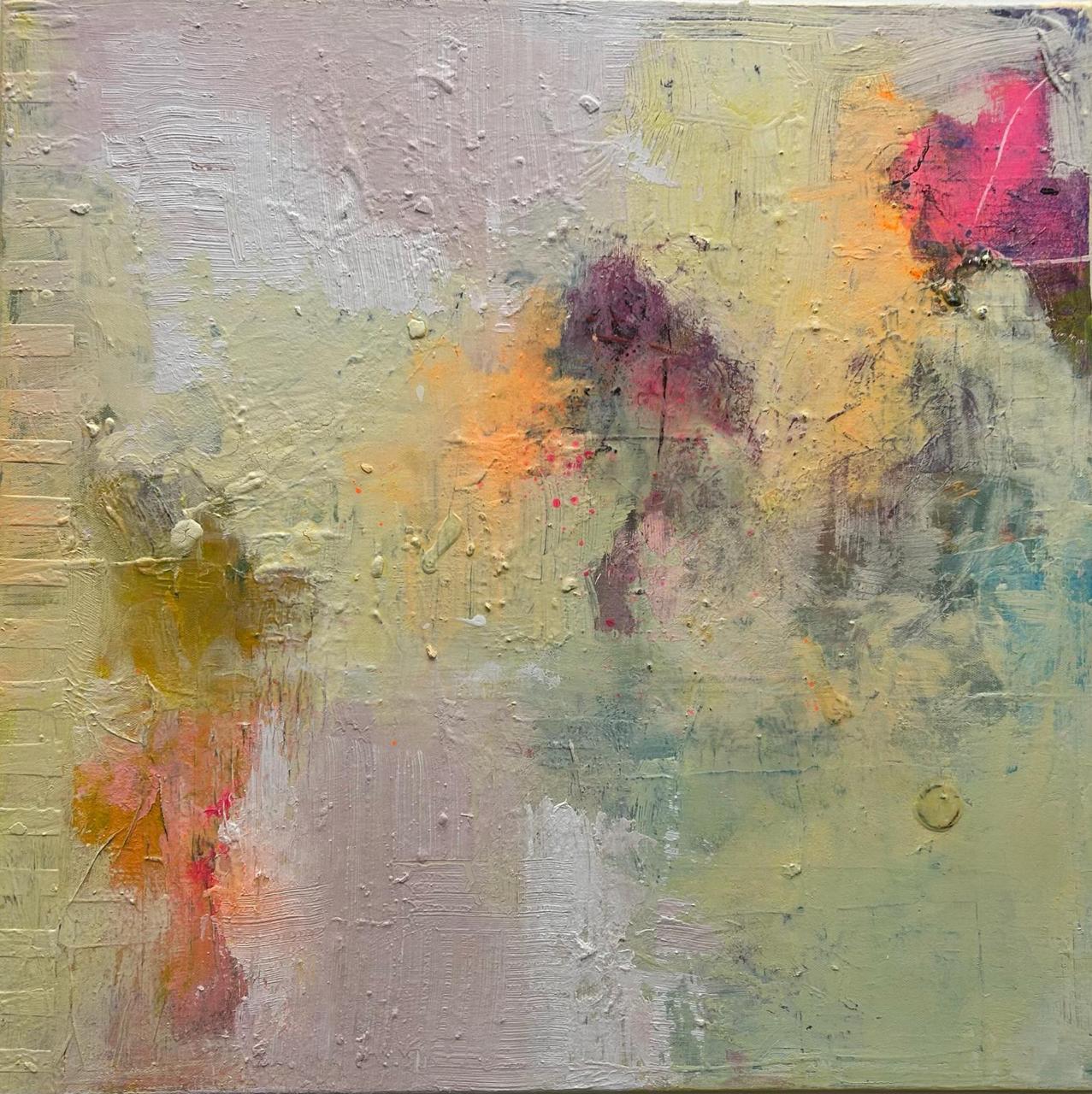 Self Care – Abstraktes Acrylgemälde 60x60cm von Michaela Liu