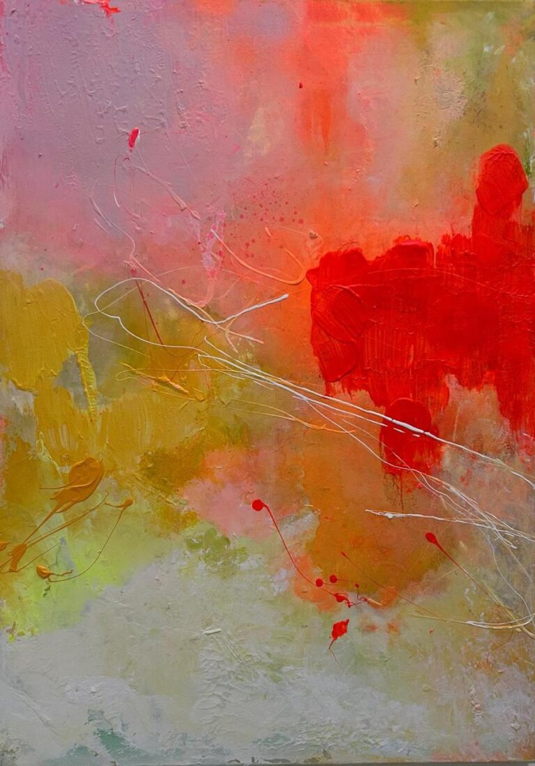 Trust – Abstraktes Acrylgemälde 60x80cm von Michaela Liu