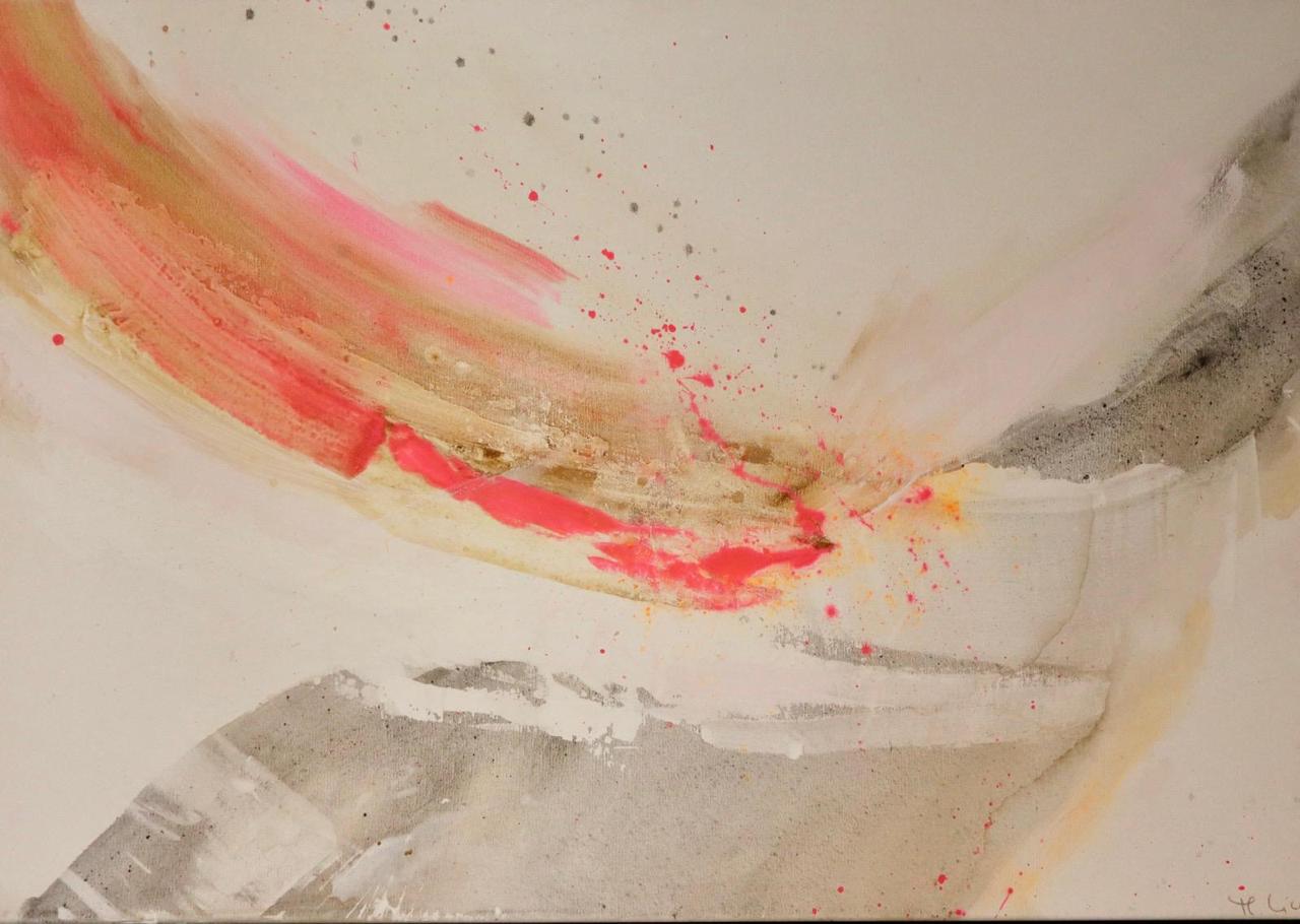 In Zeitlupe Nr. 1 – Abstraktes Acrylgemälde von Michaela Liu